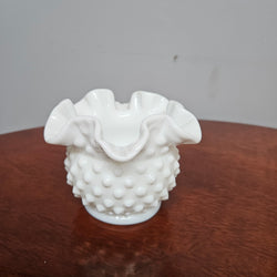 Vintage Milk Glass Fenton Vase