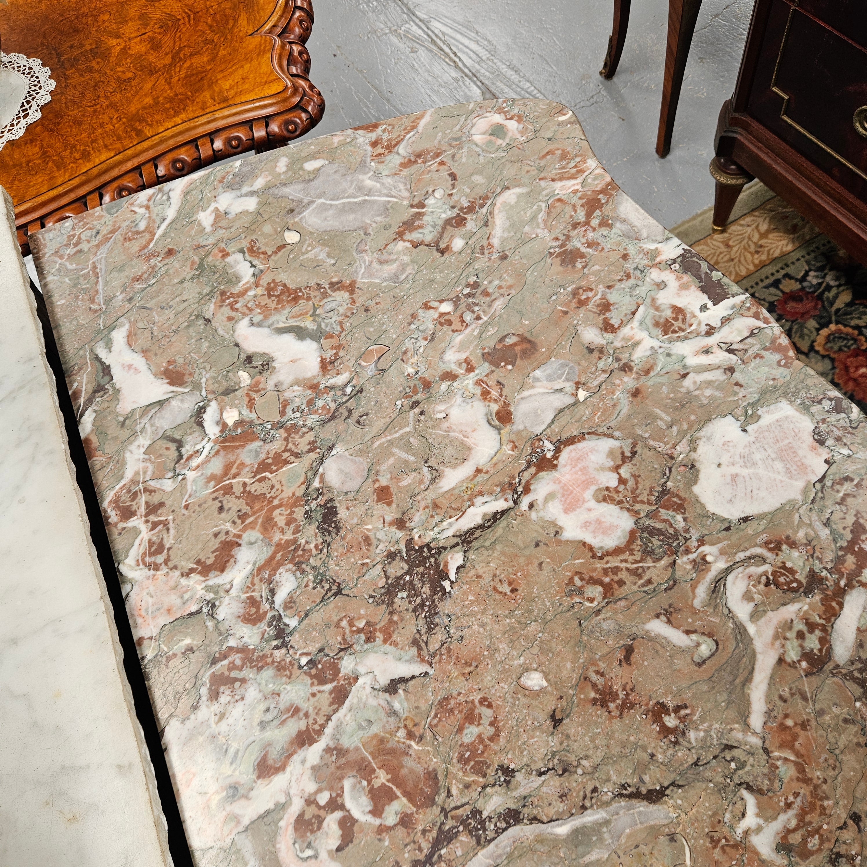Louis XVth Marble Topped Commode Circ: 1920's | Antique & Vintage | Moonee Ponds Antiques | Australia Wide Delivery