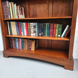 Australian Blackwood Open Bookcase With Adjustable Shelves