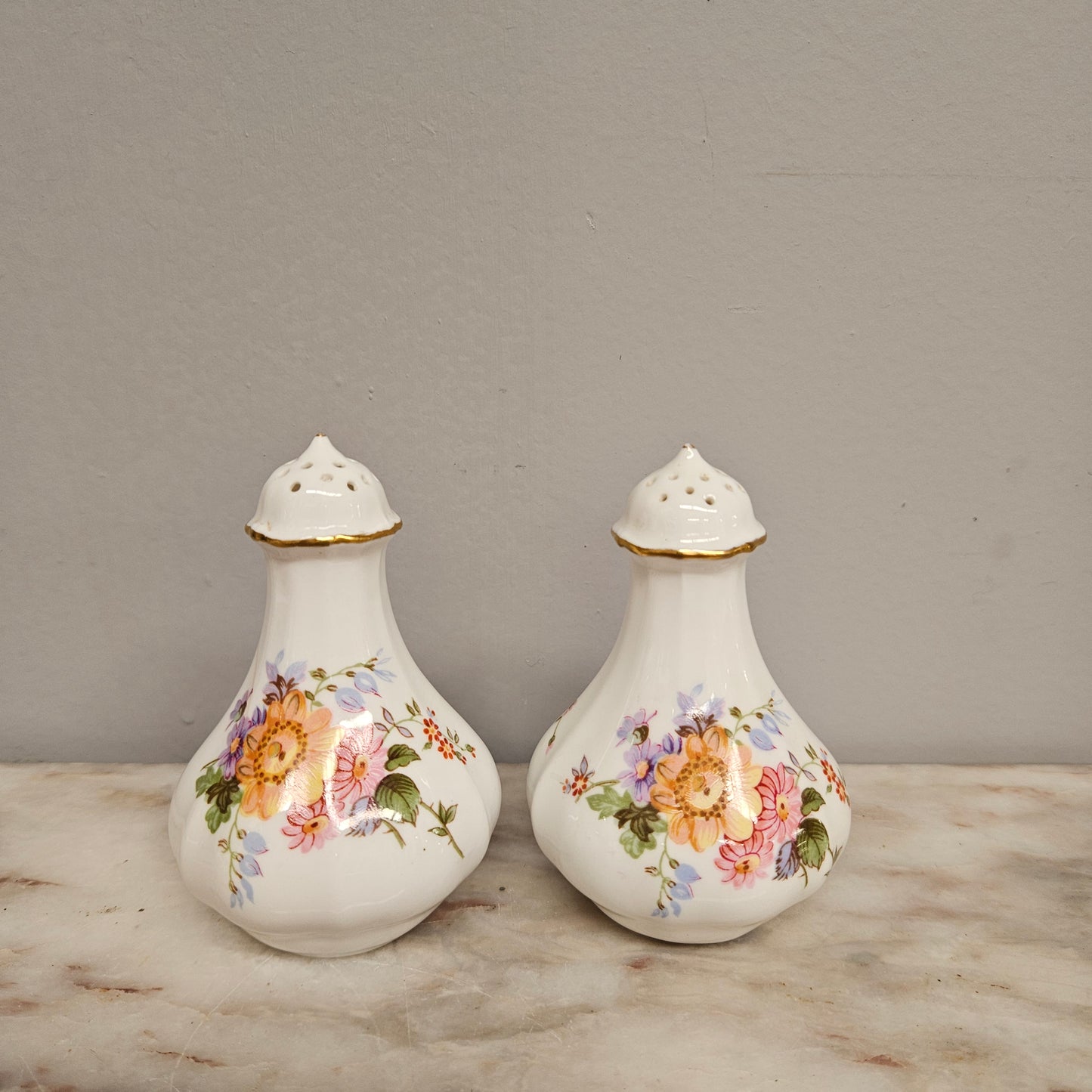 Vintage Royal Crown Derby Salt & Pepper Shakers