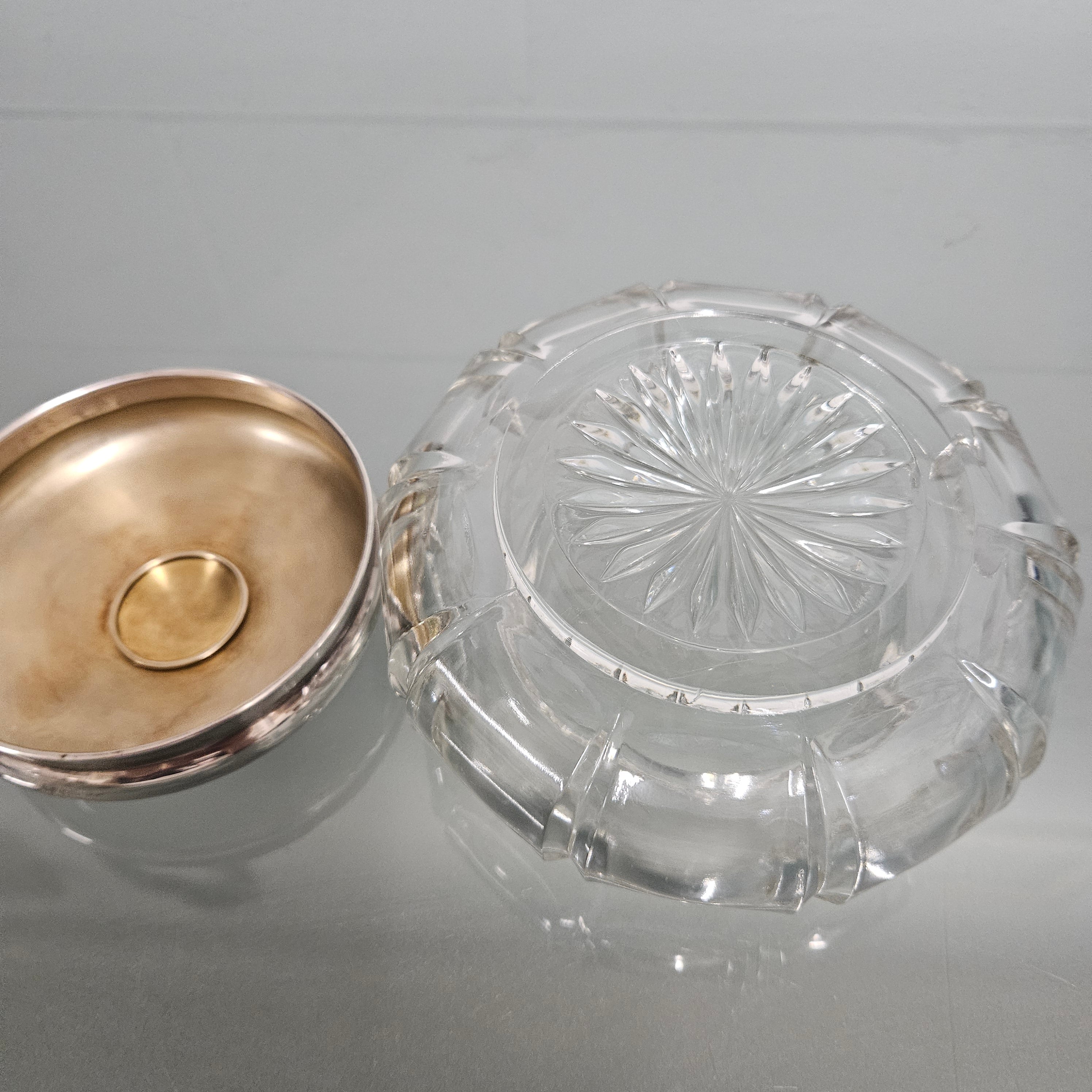 Antique Cut Glass & Sterling Silver Lid Dressing Table Bowl | Antique & Vintage | Moonee Ponds Antiques | Australia Wide Delivery