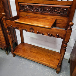 Stunning Edwardian Mahogany Hall Stand Moonee Ponds Antiques
