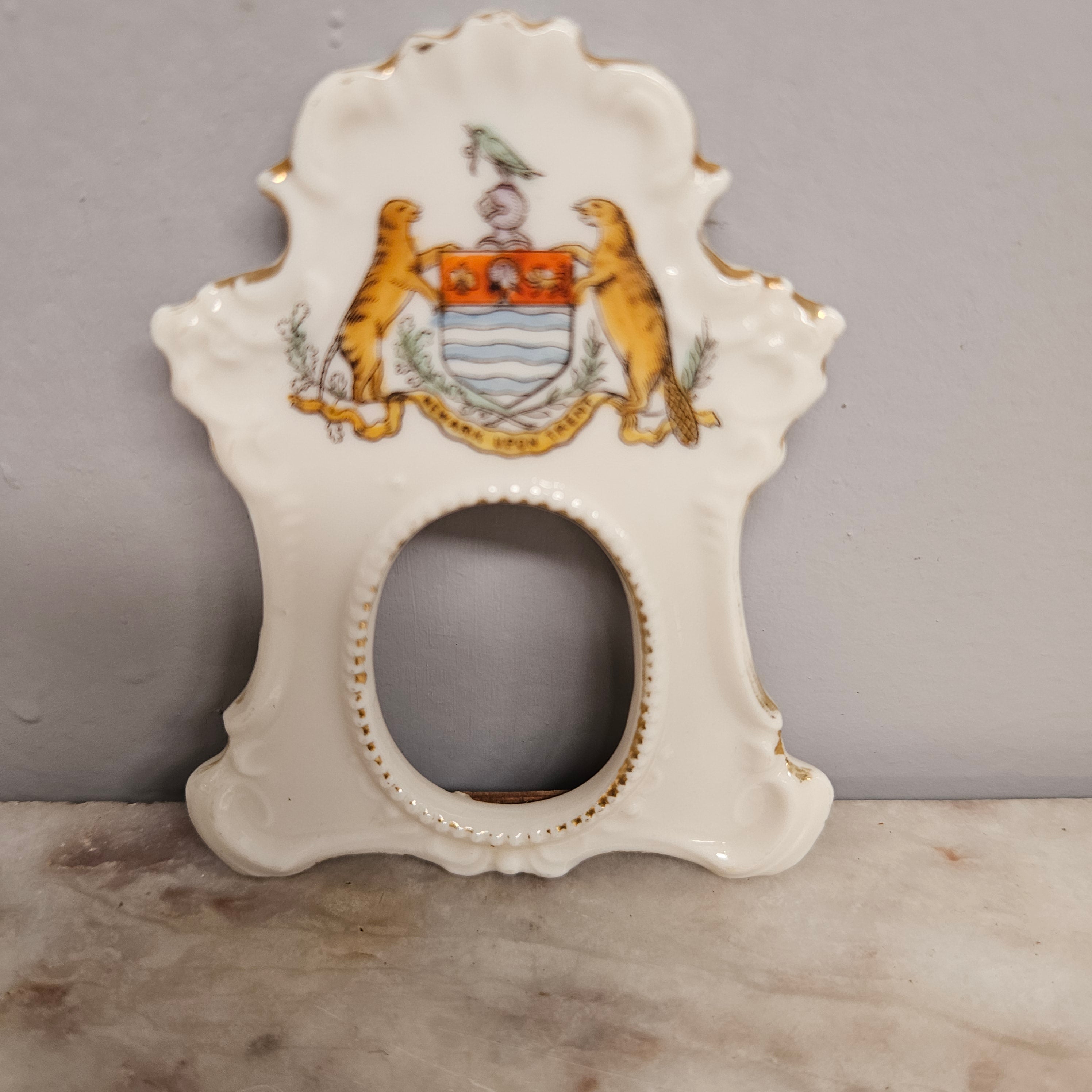 Crested China Ware Picture Frame | Antique & Vintage | Moonee Ponds Antiques | Australia Wide