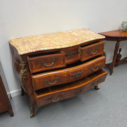 Louis 15th Style Marble Top Commode