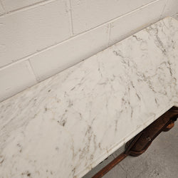 Elegant Figured Walnut Crendza With Marble Top | Antique & Vintage | Moonee Ponds Antiques | Australia Wide Delivery