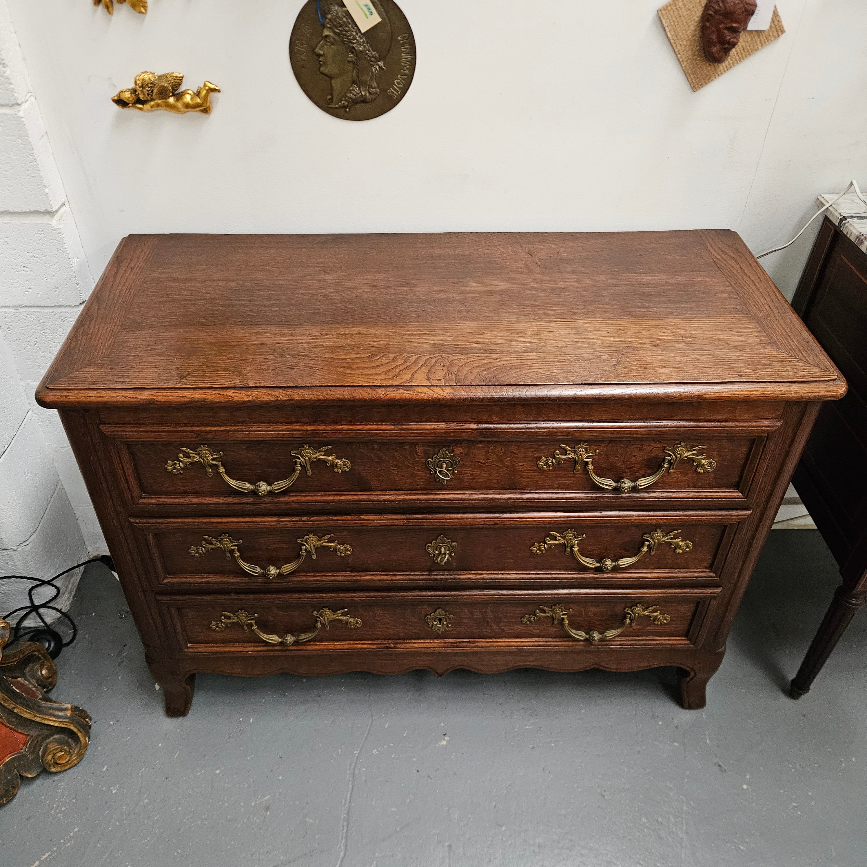 Louis XVth Style Oak Chest of Drawers