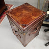 Portable Leather Filing Cabinet / Side Table | Antique & Vintage | Moonee Ponds Antiques | Australia Wide Delivery