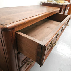 Louis XVth Style Oak Chest of Drawers Moonee Ponds Antiques