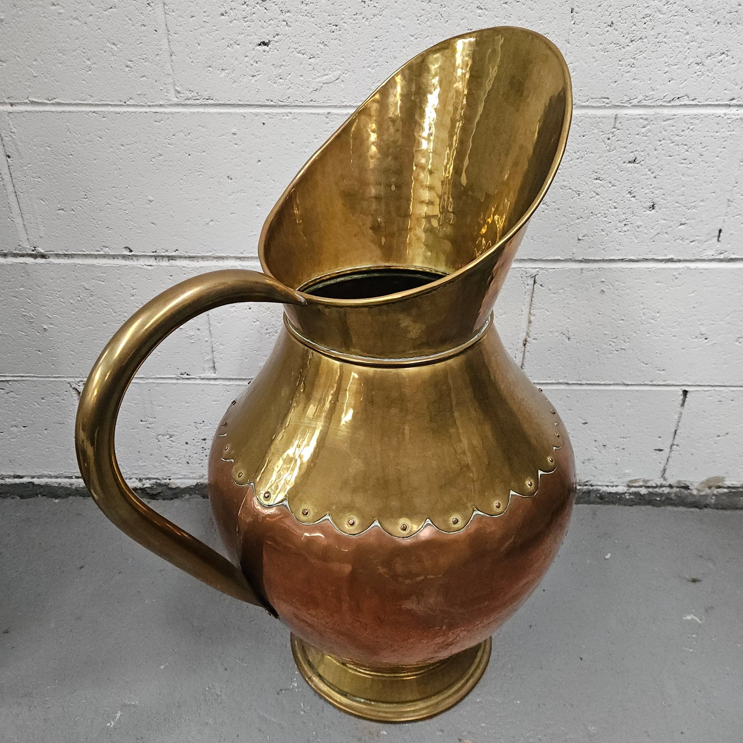 Copper and Brass French Jug