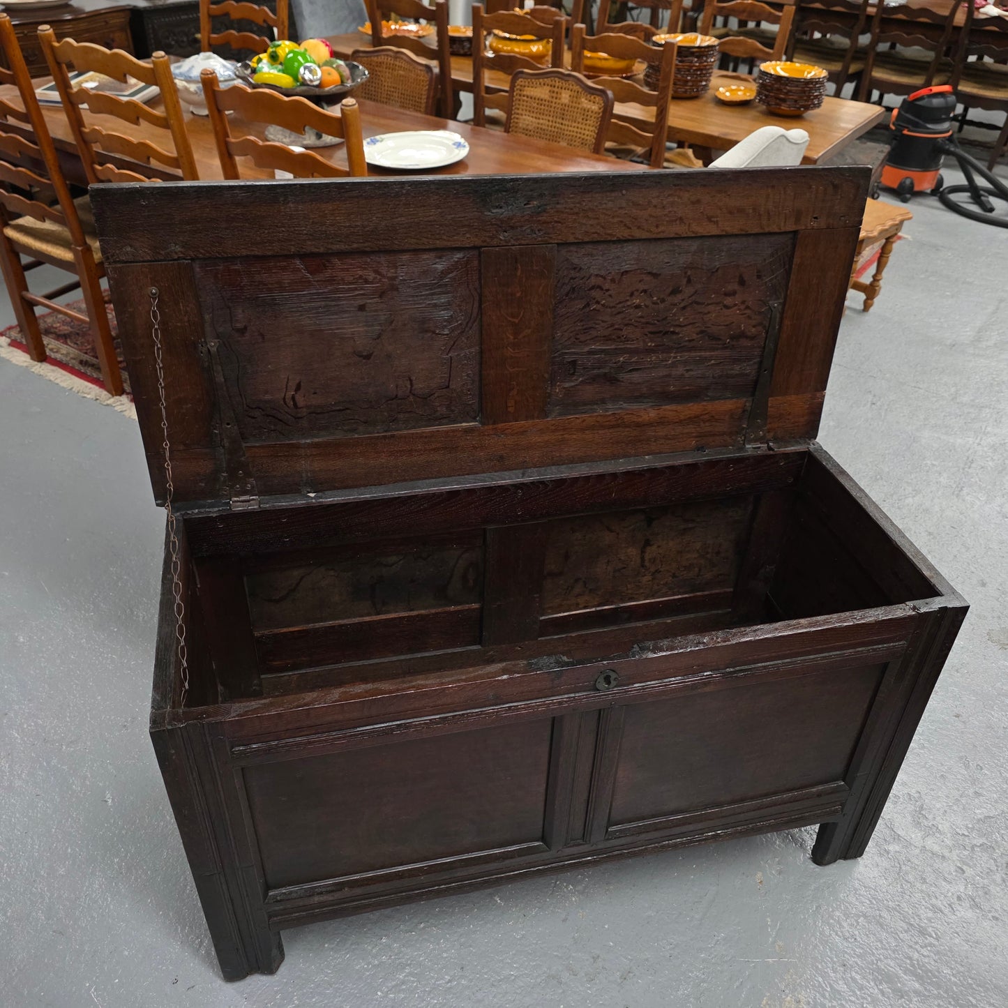 French Oak Blanket Chest Early 19th Century