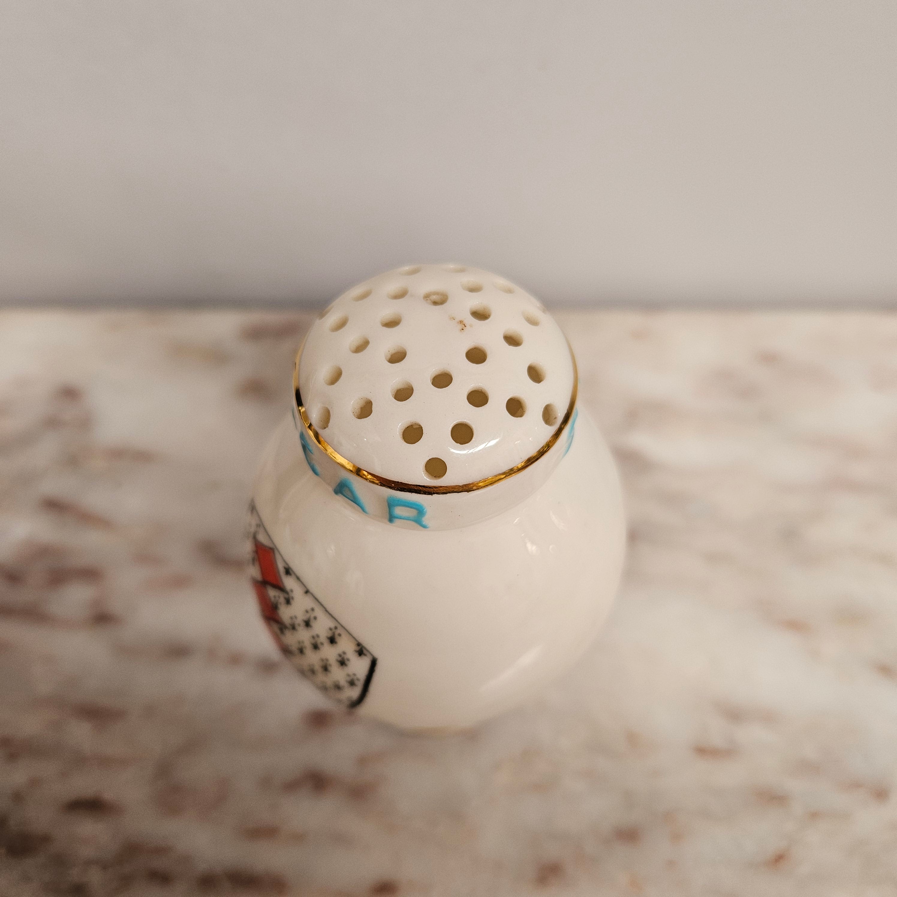 Goss Crested China Ware Sugar Sifter | Antique & Vintage | Moonee Ponds Antiques | Australia Wide