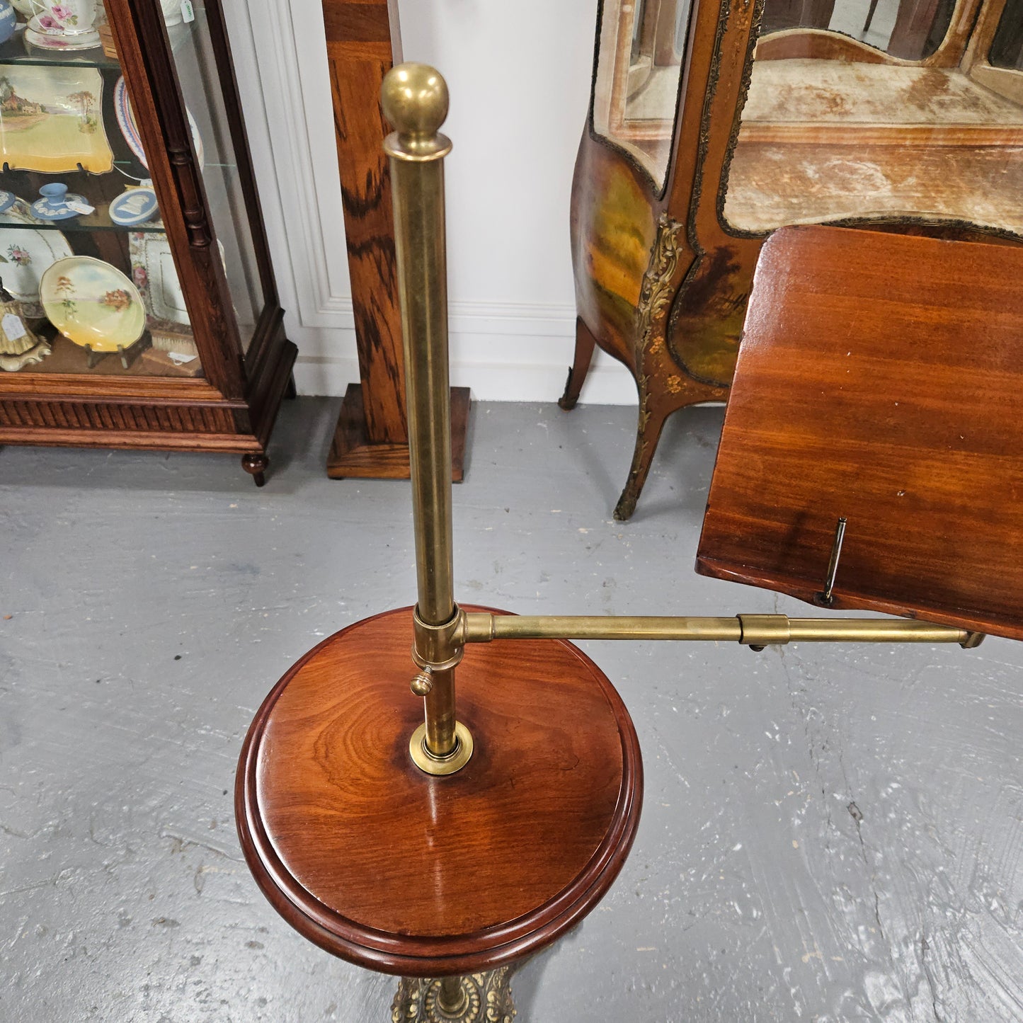 Victorian Adjustable Music Stand with Table