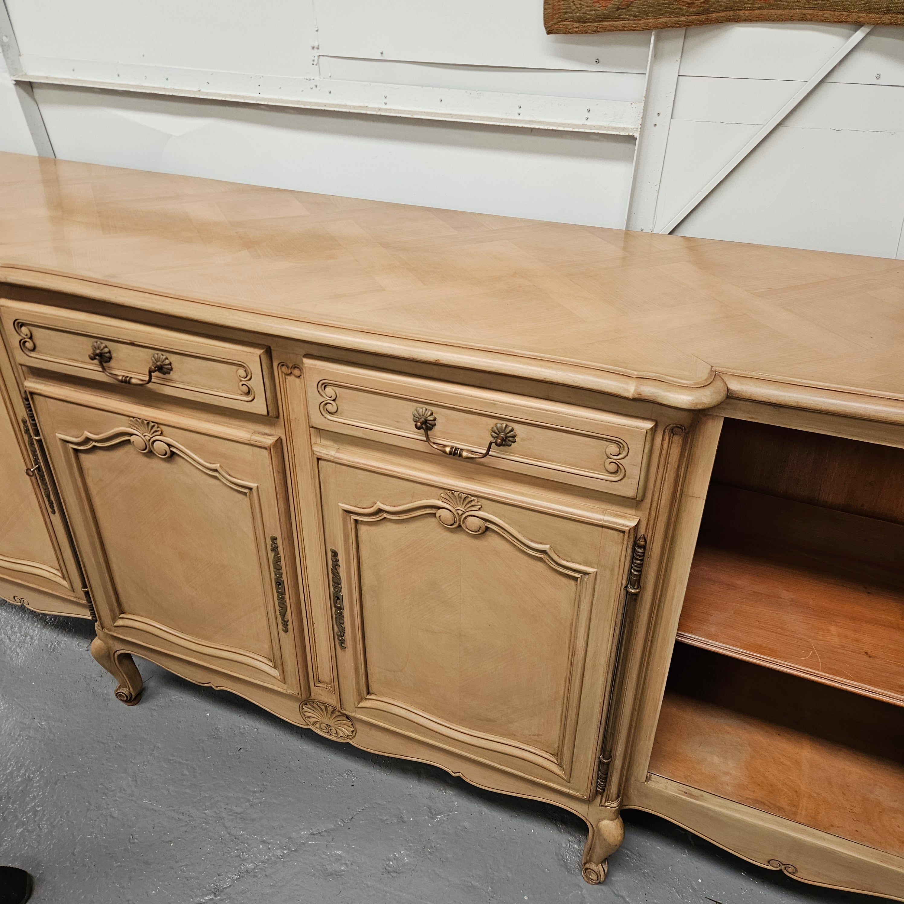 French Parquetry Large Sideboard | Antique & Vintage | Moonee Ponds Antiques | Australia Wide Delivery