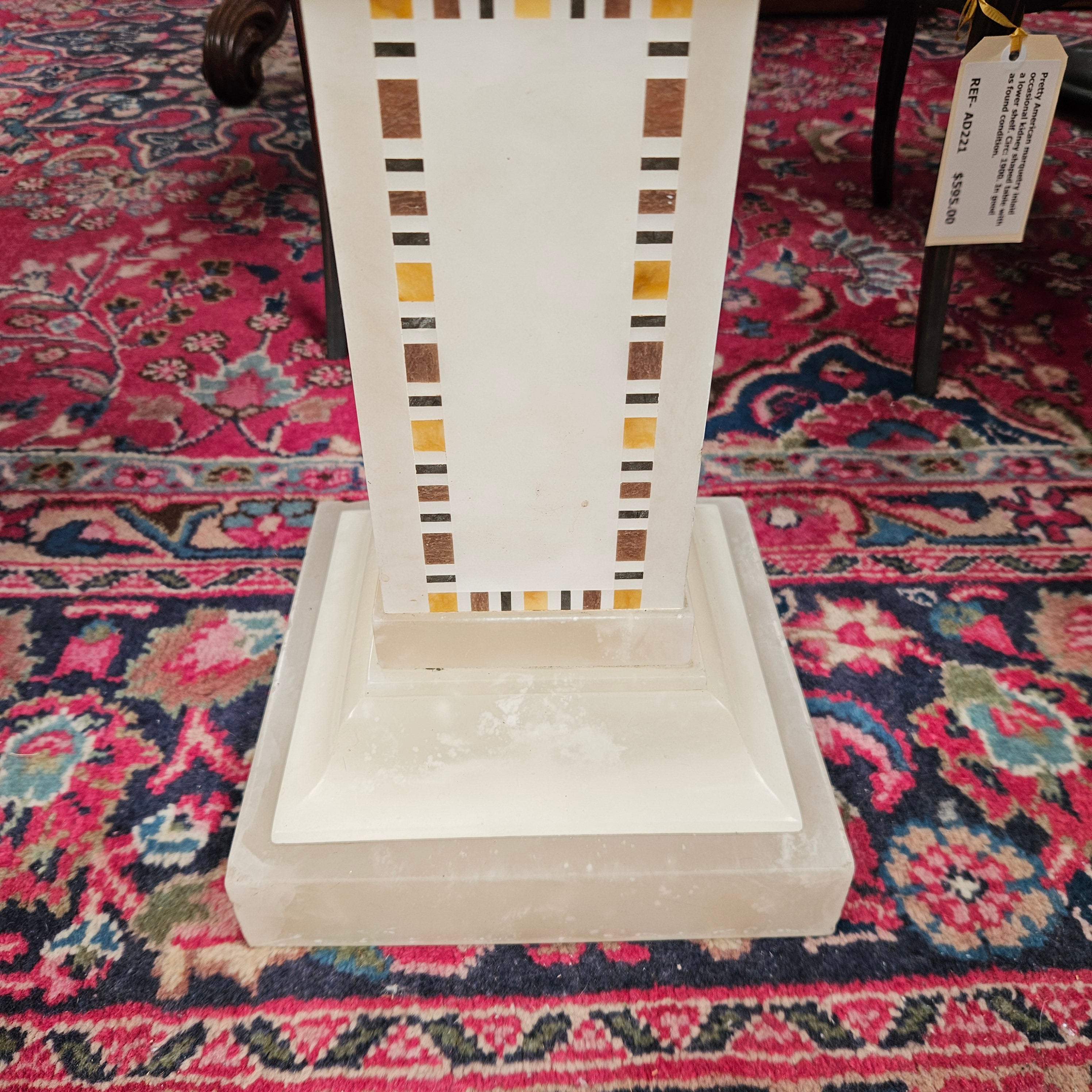 Antique Pietra Dura Alabaster Pedestal | Antique & Vintage | Moonee Ponds Antiques | Australia Wide