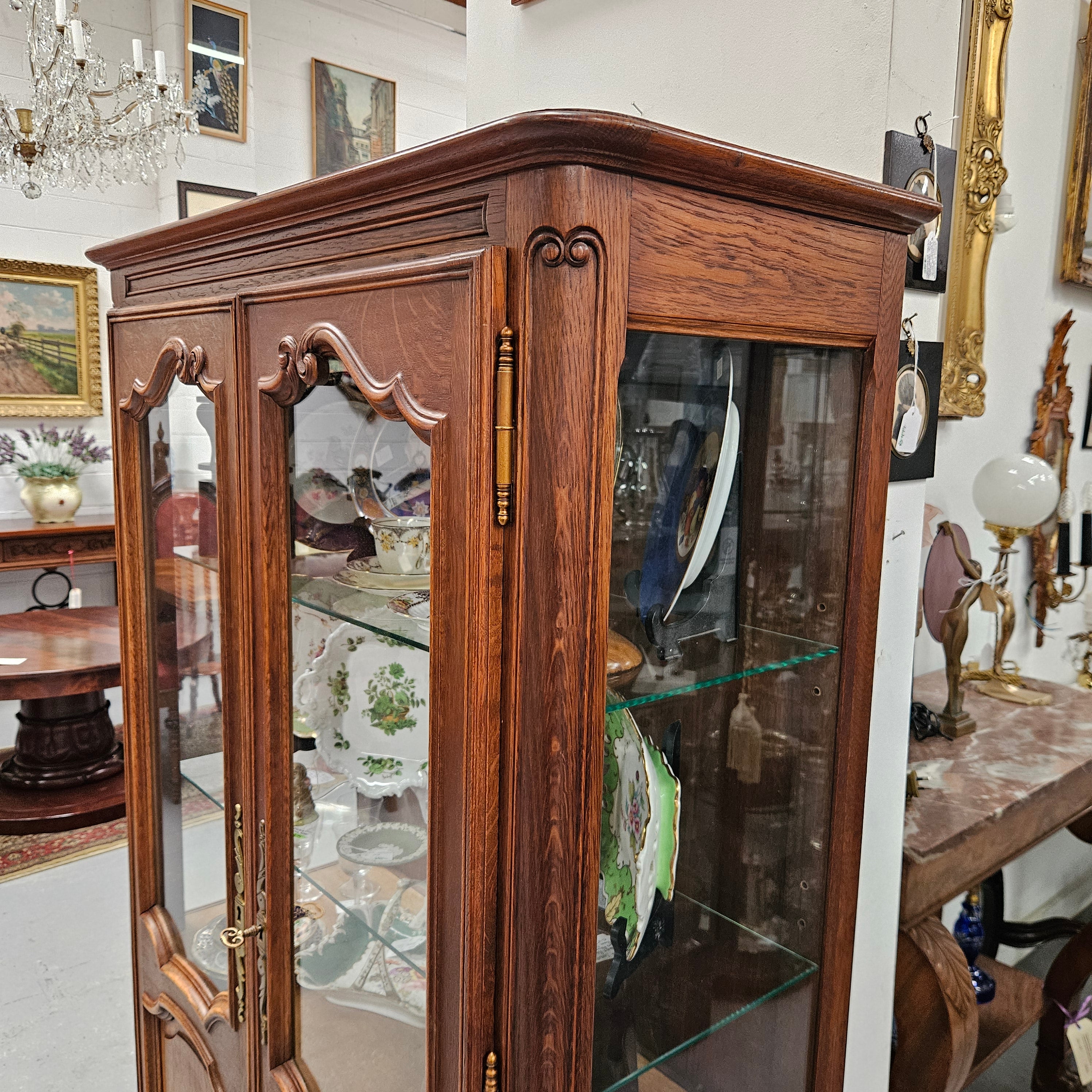 Louis XV Style French Two Door Display Cabinet | Antique & Vintage | Moonee Ponds Antiques | Australia Wide Delivery