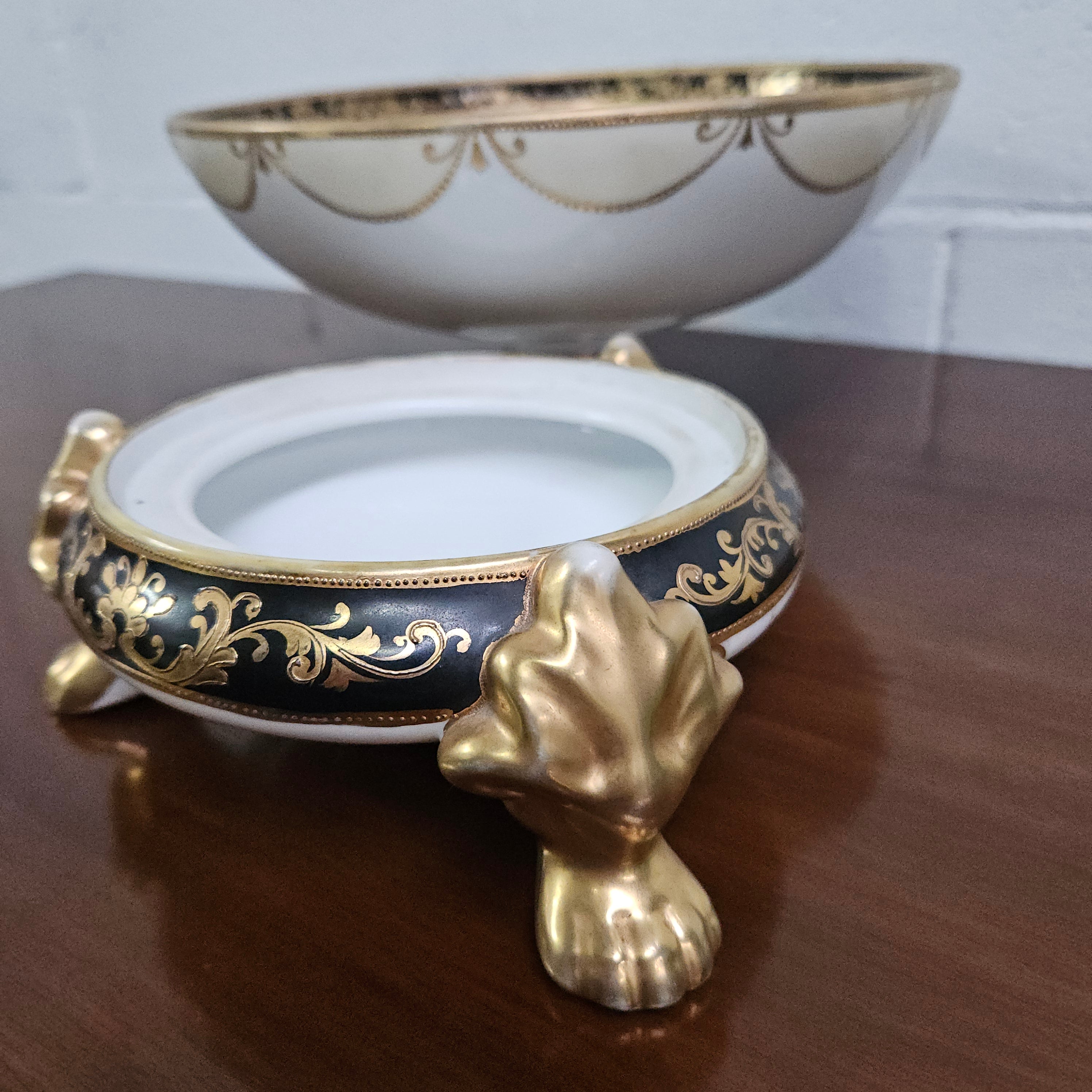 Noritake Antique Bowl on Stand | Antique & Vintage | Moonee Ponds Antiques | Australia Wide Delivery