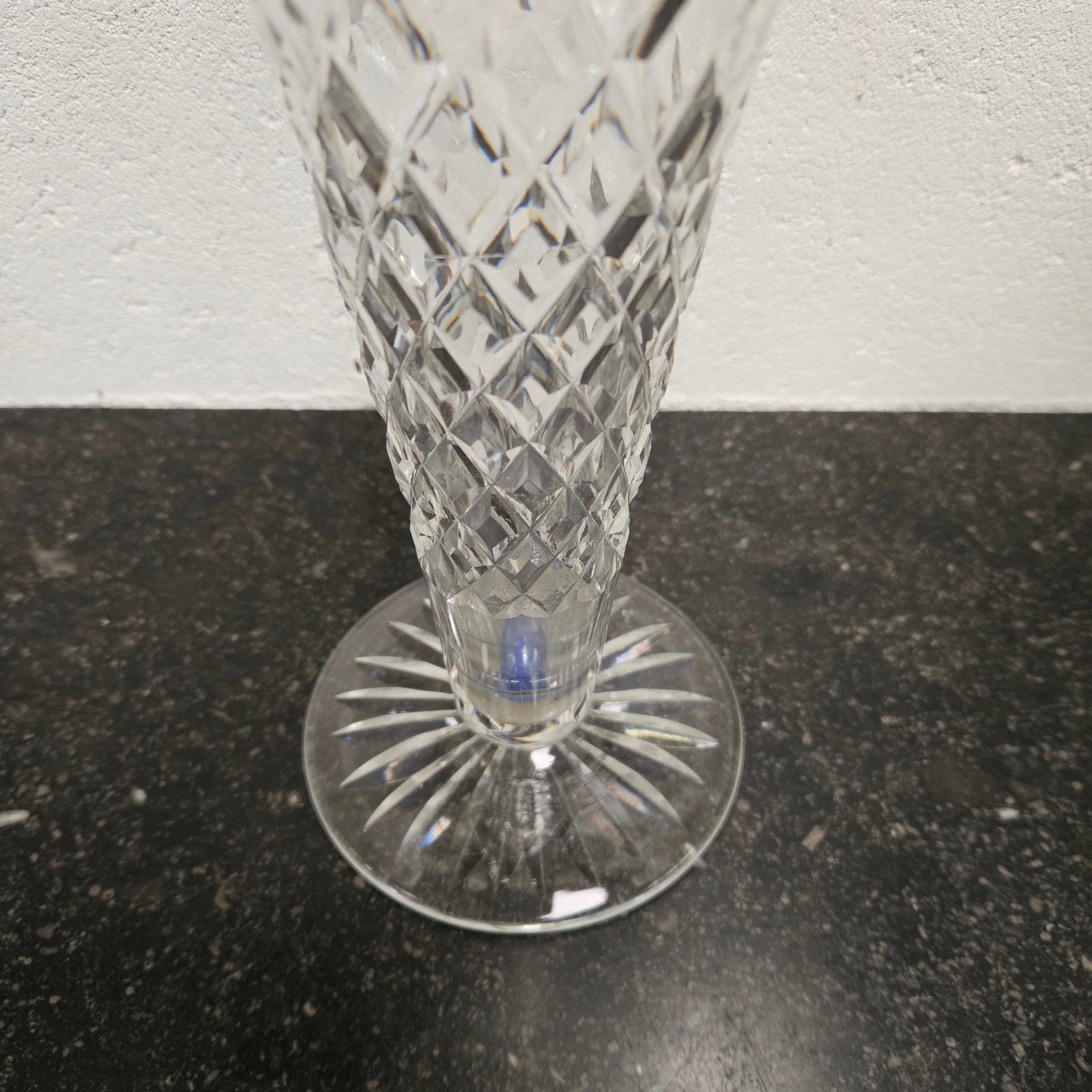 Vintage Crystal Glass Vase With Marble | Antique & Vintage | Moonee Ponds Antiques | Australia Wide Delivery