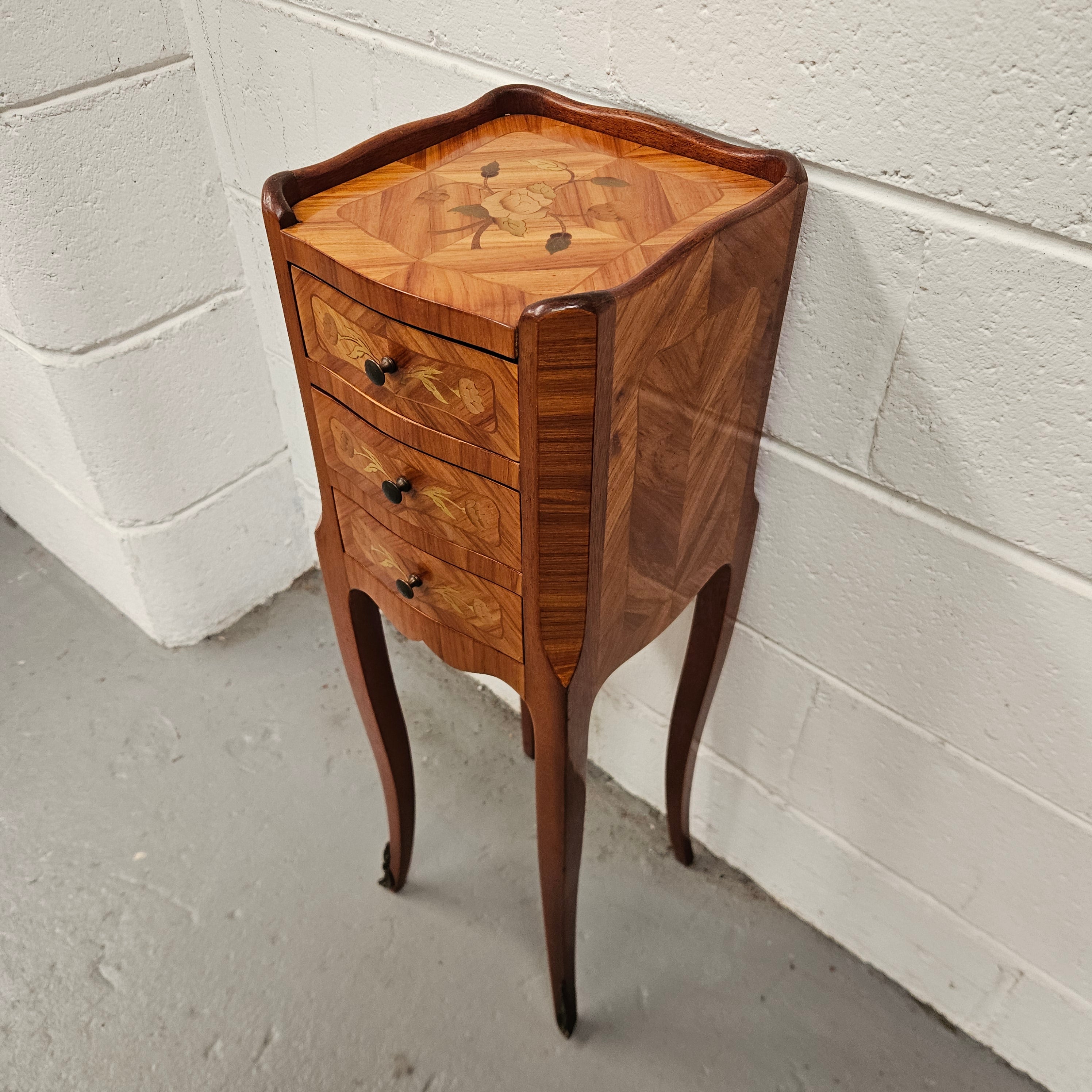Miniature Marquetry Inlaid Louis XV Style Lamp Table | Antique & Vintage | Moonee Ponds Antiques | Australia Wide