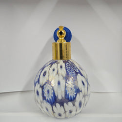 Blue/Gold Murano Millefiori Perfume Atomizer | Antique & Vintage | Moonee Ponds Antiques | Australia Wide Delivery