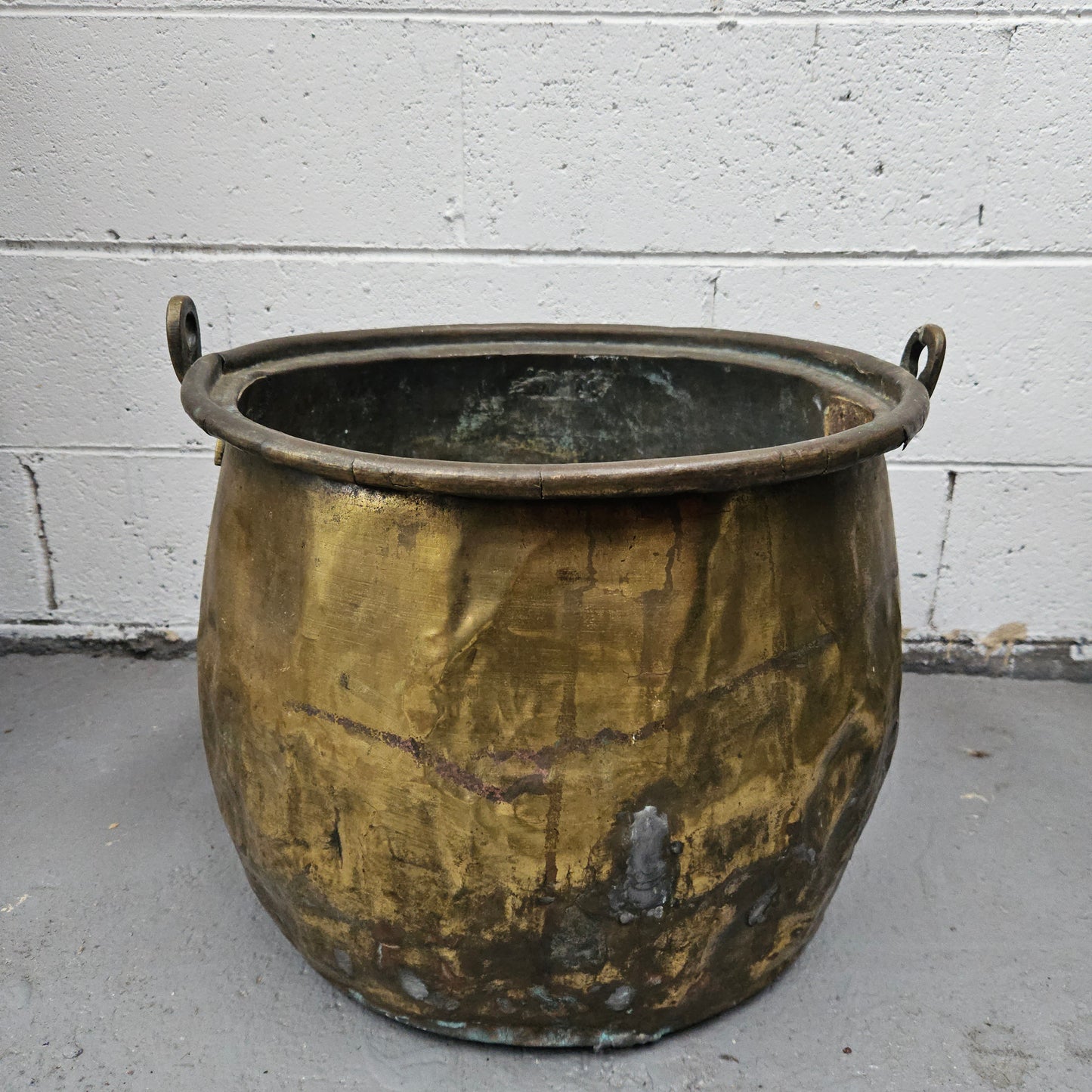 Antique Brass Bucket