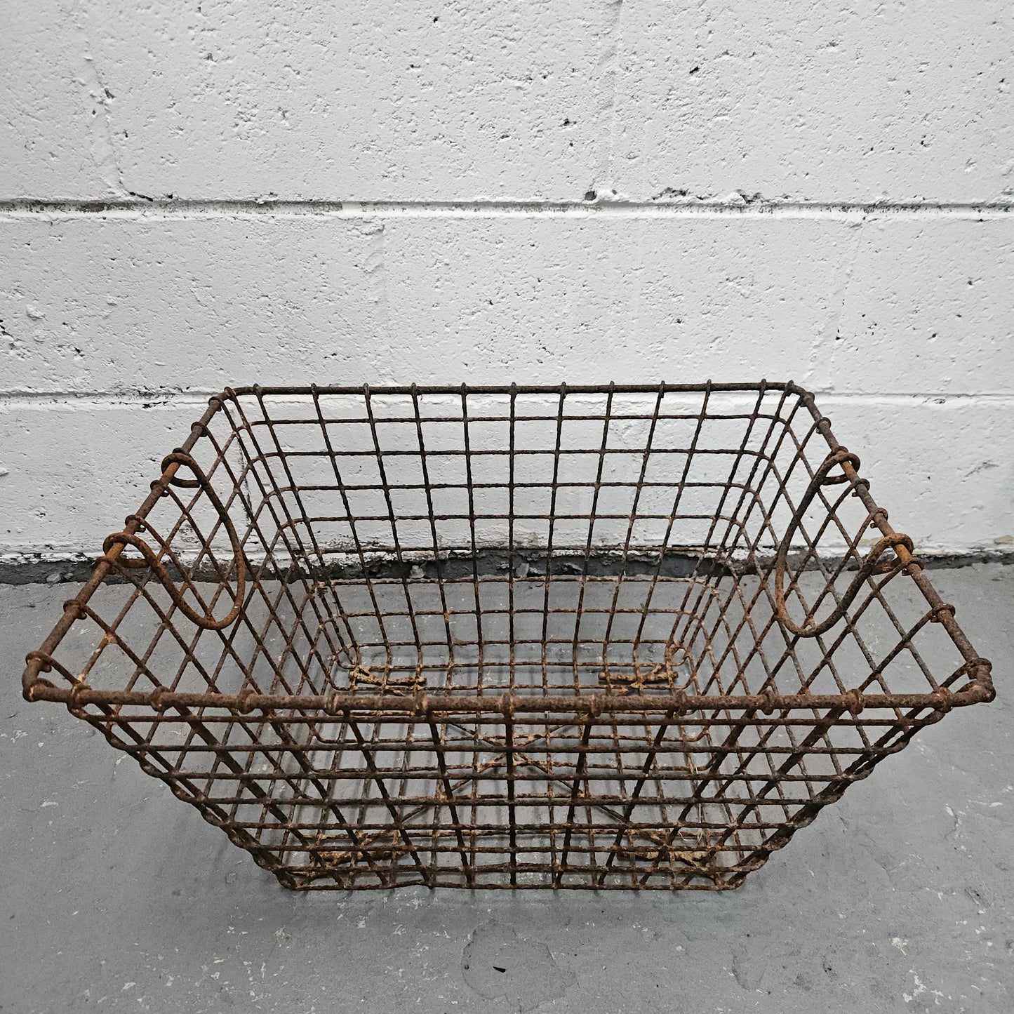 Antique Wire Baskets With Handles