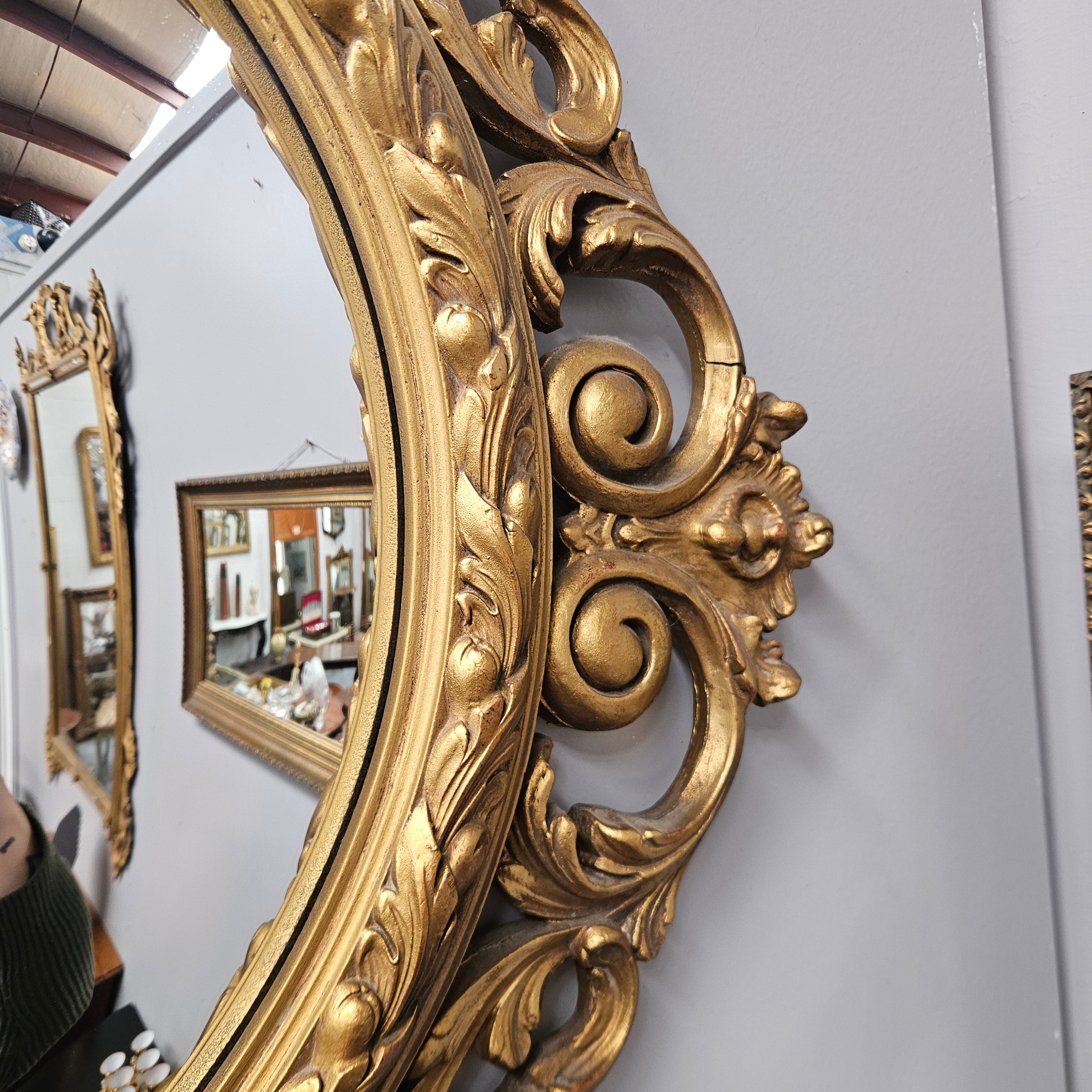 French Gilded Convex Mirror | Antique & Vintage | Moonee Ponds Antiques | Australia Wide Delivery