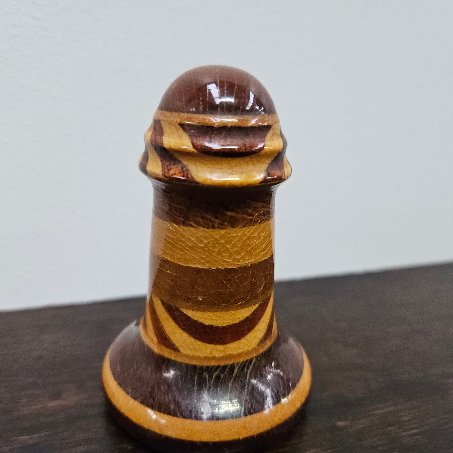 Vintage Cairns Souvenir Treen Wooden Salt