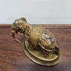 Antique Brass Detailed Elephant Statue On Stand | Antique & Vintage | Moonee Ponds Antiques | Australia Wide Delivery