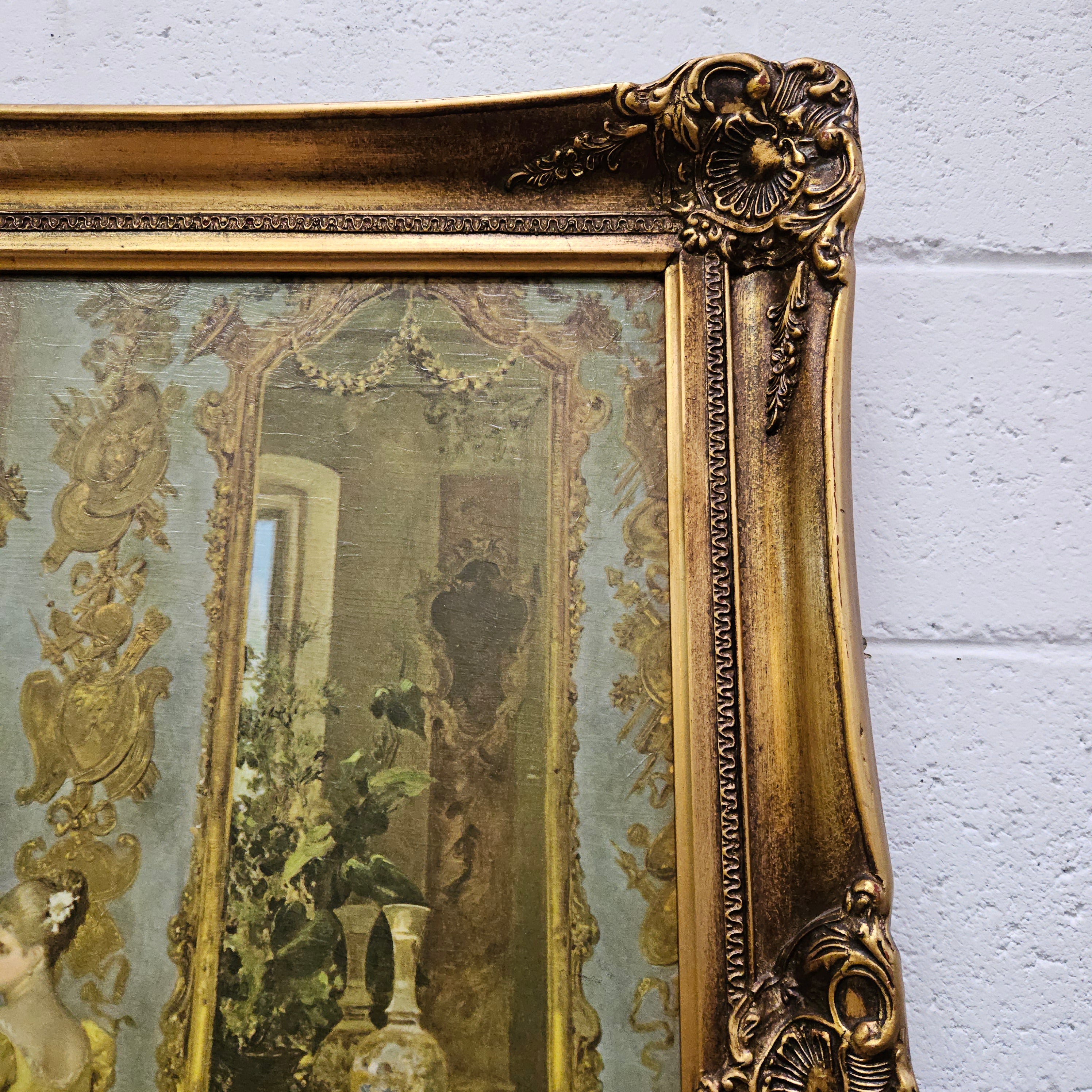 Court Scene Framed Lithograph Print | Antique & Vintage | Moonee Ponds Antiques | Australia Wide Delivery