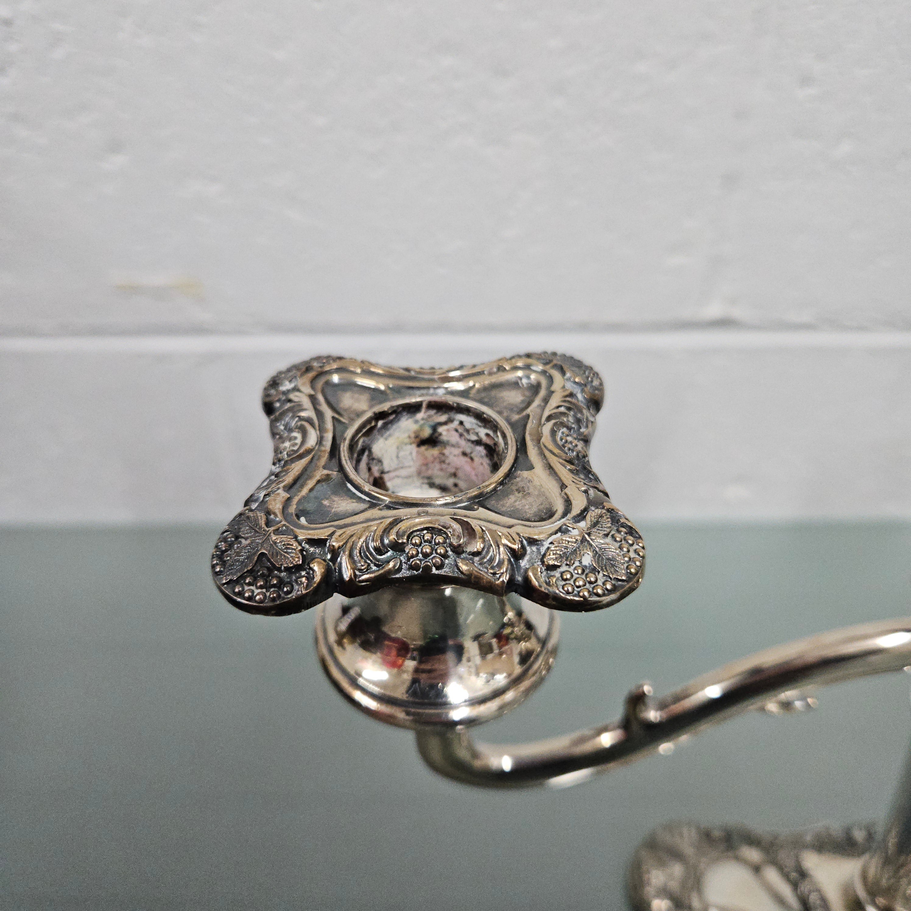 Silver EPNS Candle Holder | Antique & Vintage | Moonee Ponds Antiques | Australia Wide Delivery