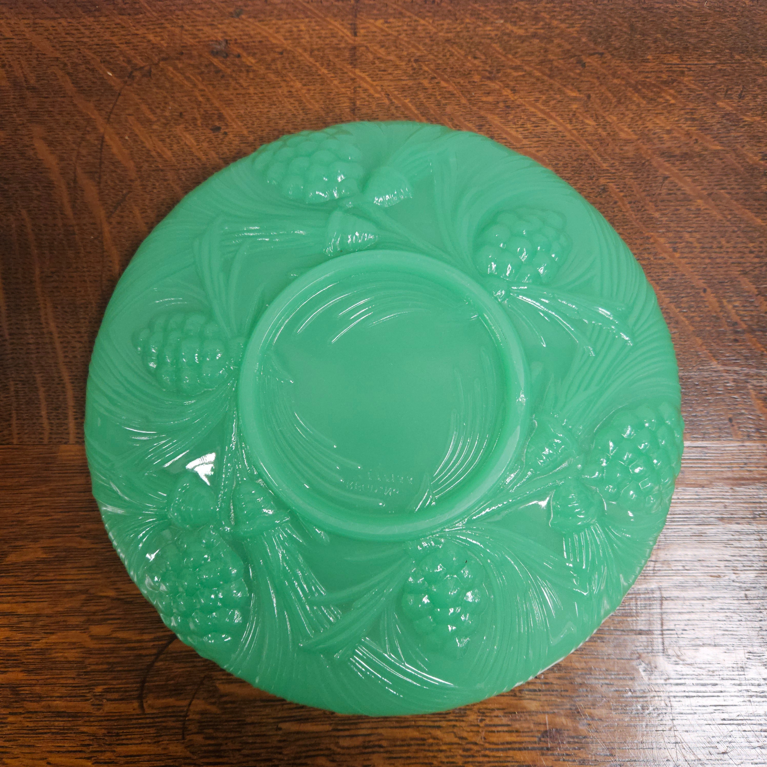 Green Pressed Glass Bowl by James A. Jobling & Co. | Antique & Vintage | Moonee Ponds Antiques | Australia Wide Delivery