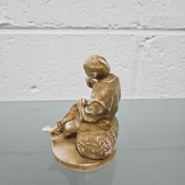 Japanese porcelain Meiji Period egg tester. Okimuno Mark to Base. C1910. In good original condition.