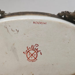 Vintage China & Brass Soap Dish