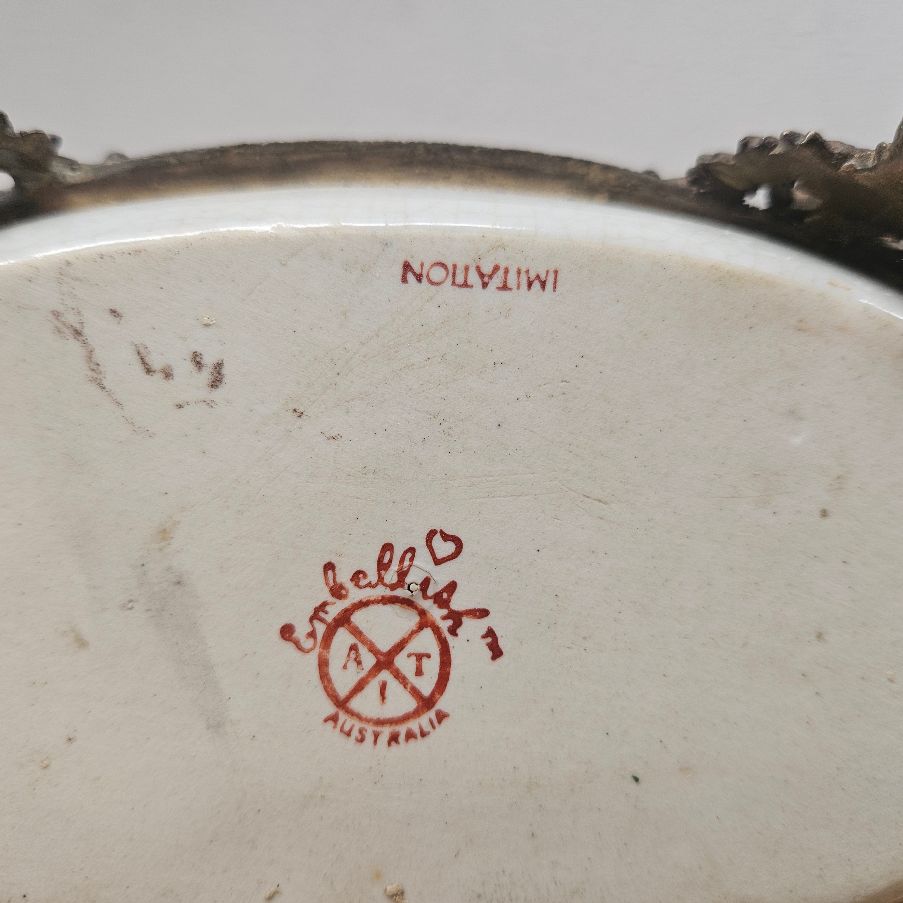 Vintage China & Brass Soap Dish | Antique & Vintage | Moonee Ponds Antiques | Australia Wide Delivery