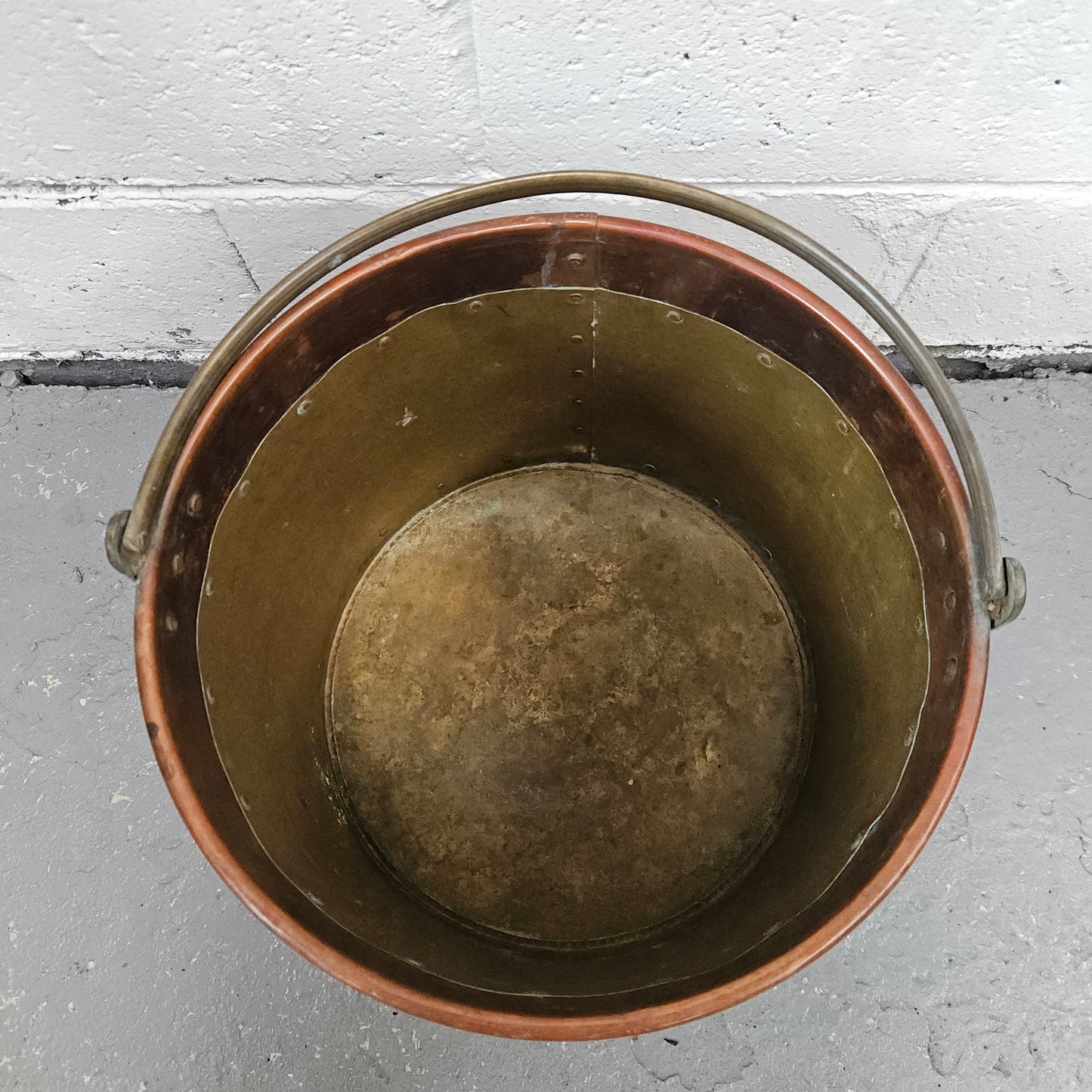 Antique Copper & Brass Bucket