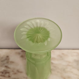 Vintage Depression Glass Vase