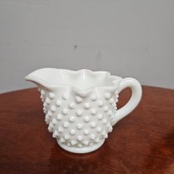 Vintage Fenton Milk Glass Jug