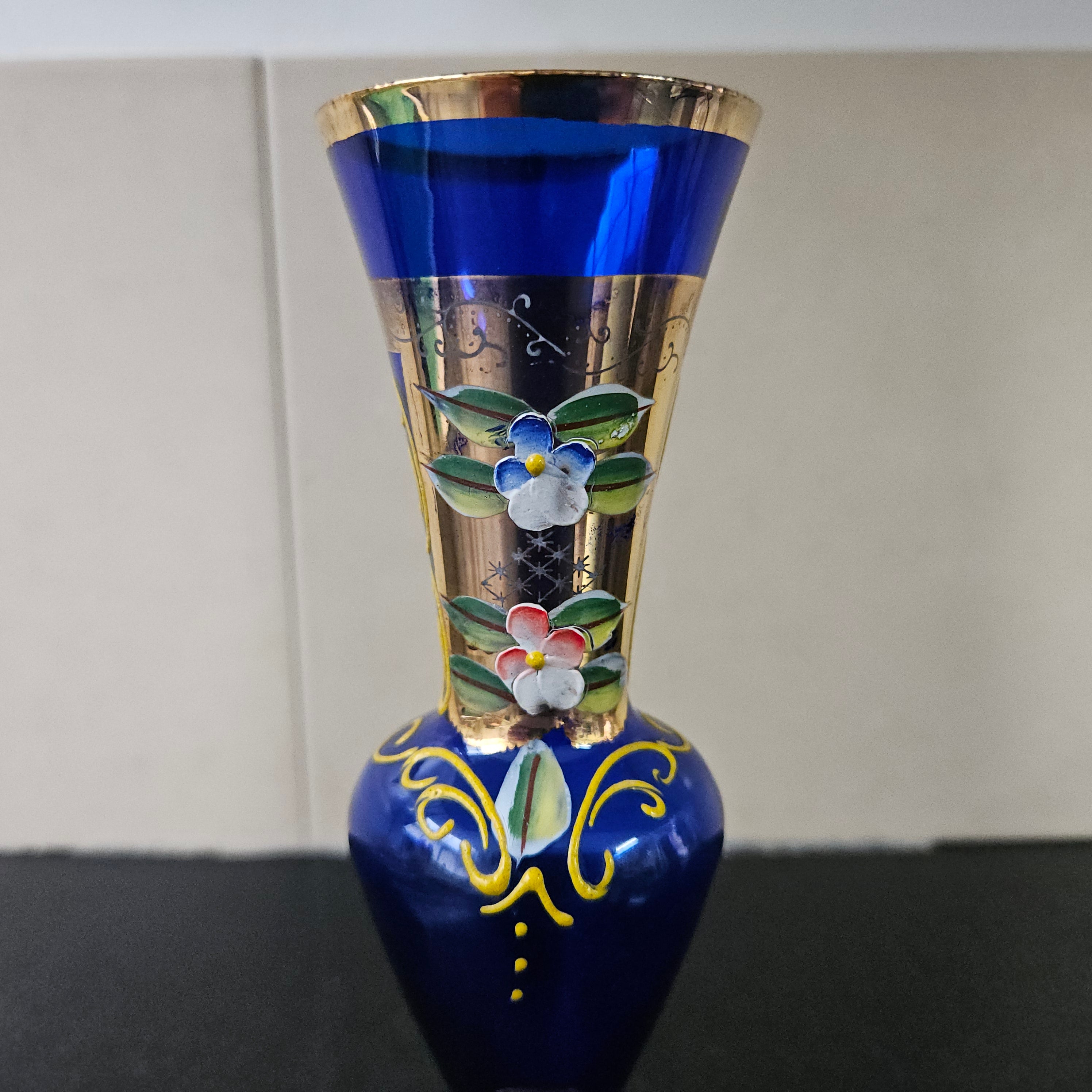 Cobalt Gilt & Enamel Vase | Antique & Vintage | Moonee Ponds Antiques | Australia Wide Delivery