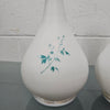 Pair Of Hand Painted Antique Milk Glass Vases Featuring Daffodils | Antique & Vintage | Moonee Ponds Antiques | Australia Wide Delivery