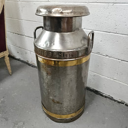 Large Metal Milk Canister/Churn