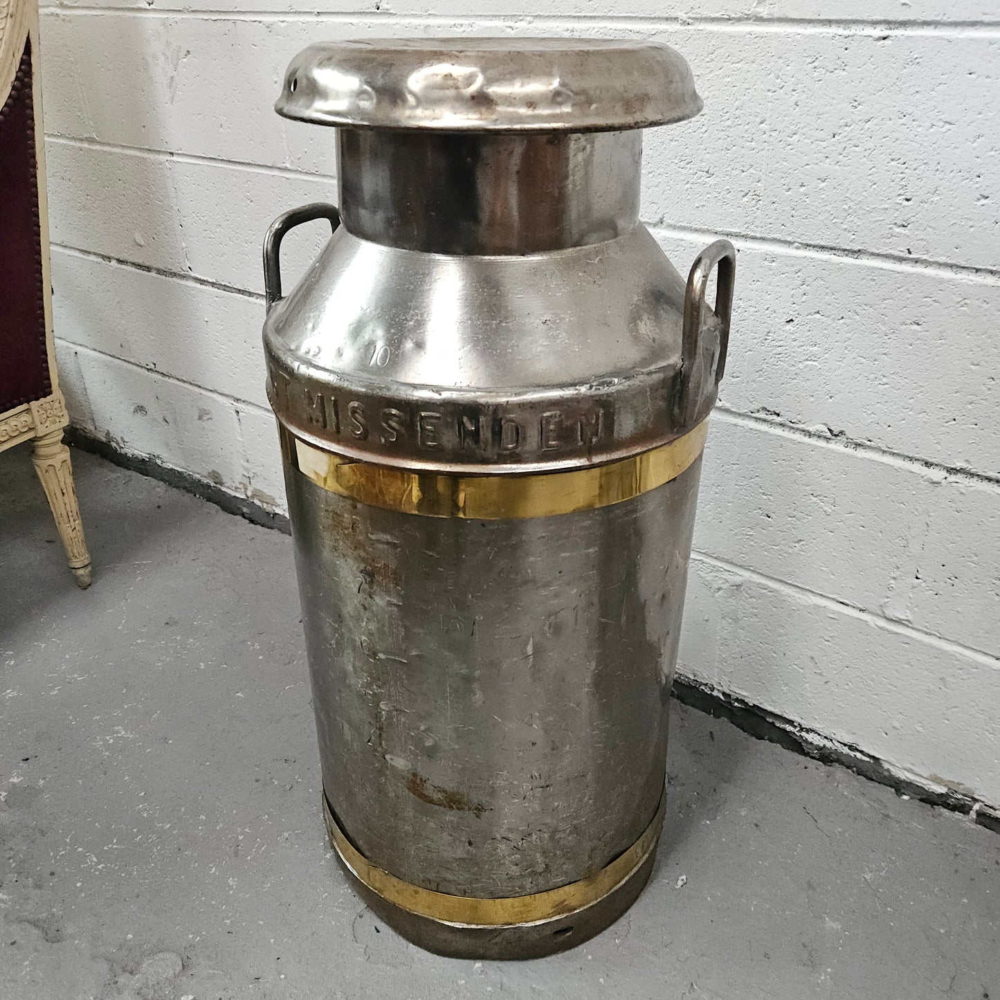 Large Metal Milk Canister/Churn