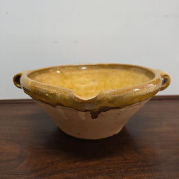 Vintage Glazed Terracotta Bowl