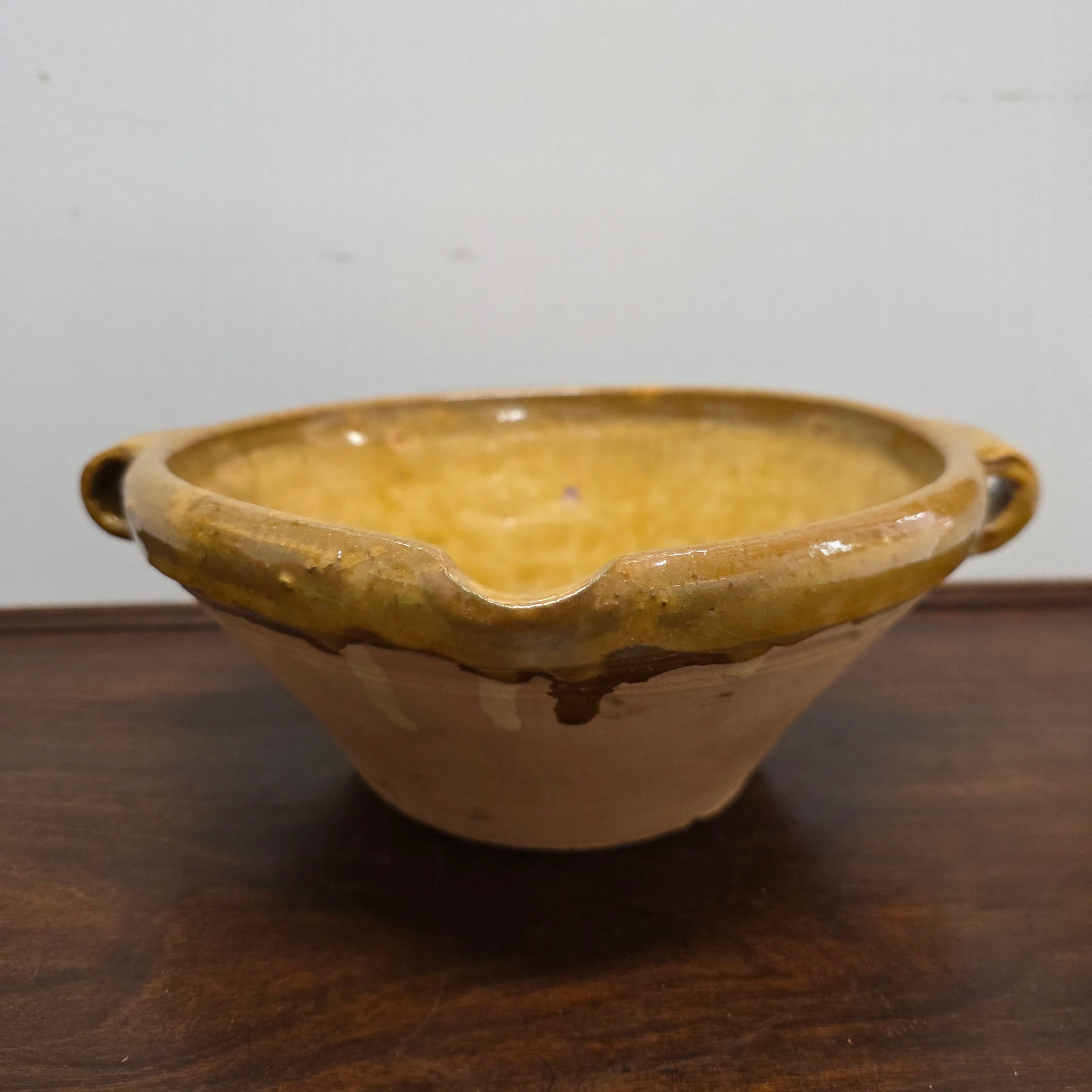 Vintage Glazed Terracotta Bowl