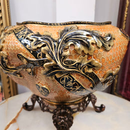 Meiji Period Satsuma Hand Painted Jardinière