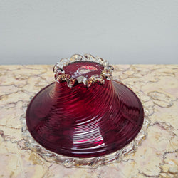 Venetian Ruby & Aventurine Glass Bowl | Antique & Vintage | Moonee Ponds Antiques | Australia Wide Delivery
