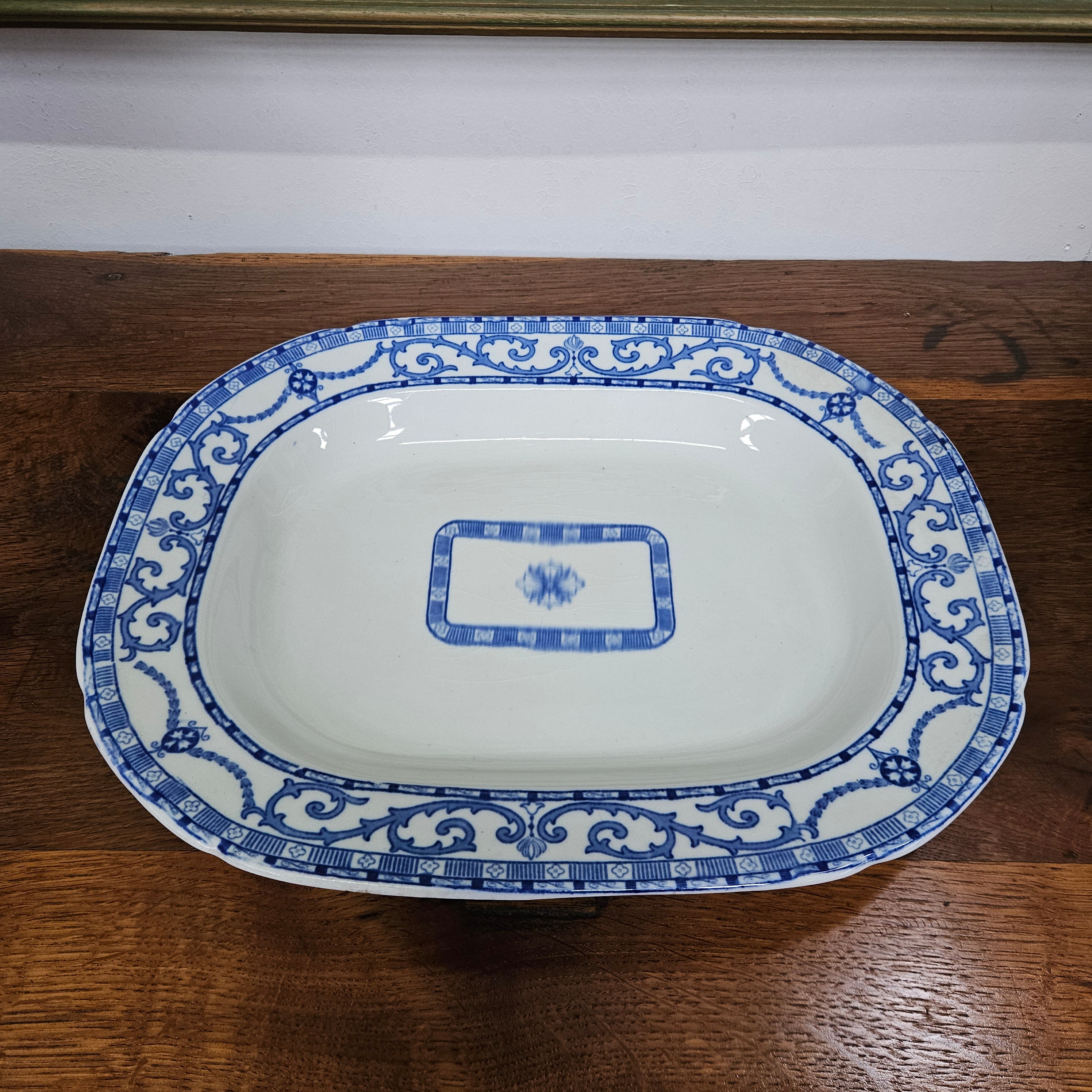 Victorian Blue & White Tureen and Meat Plate