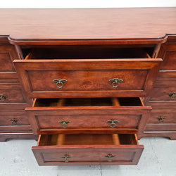 Vintage High Quality Nine Drawer Chest with Burr Walnut Veneer | Antique & Vintage | Moonee Ponds Antiques | Australia Wide Delivery