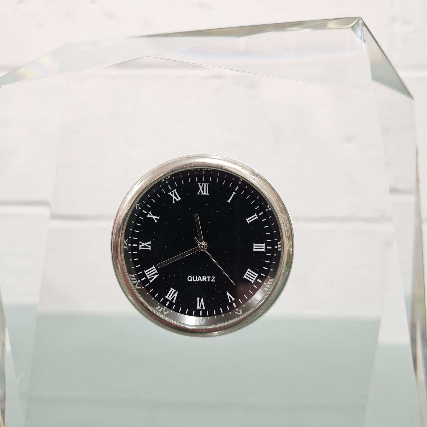 Orrefors Style Crystal Clock