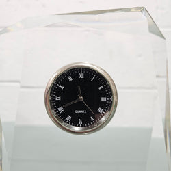 Orrefors Style Crystal Clock | Antique & Vintage | Moonee Ponds Antiques | Australia Wide Delivery