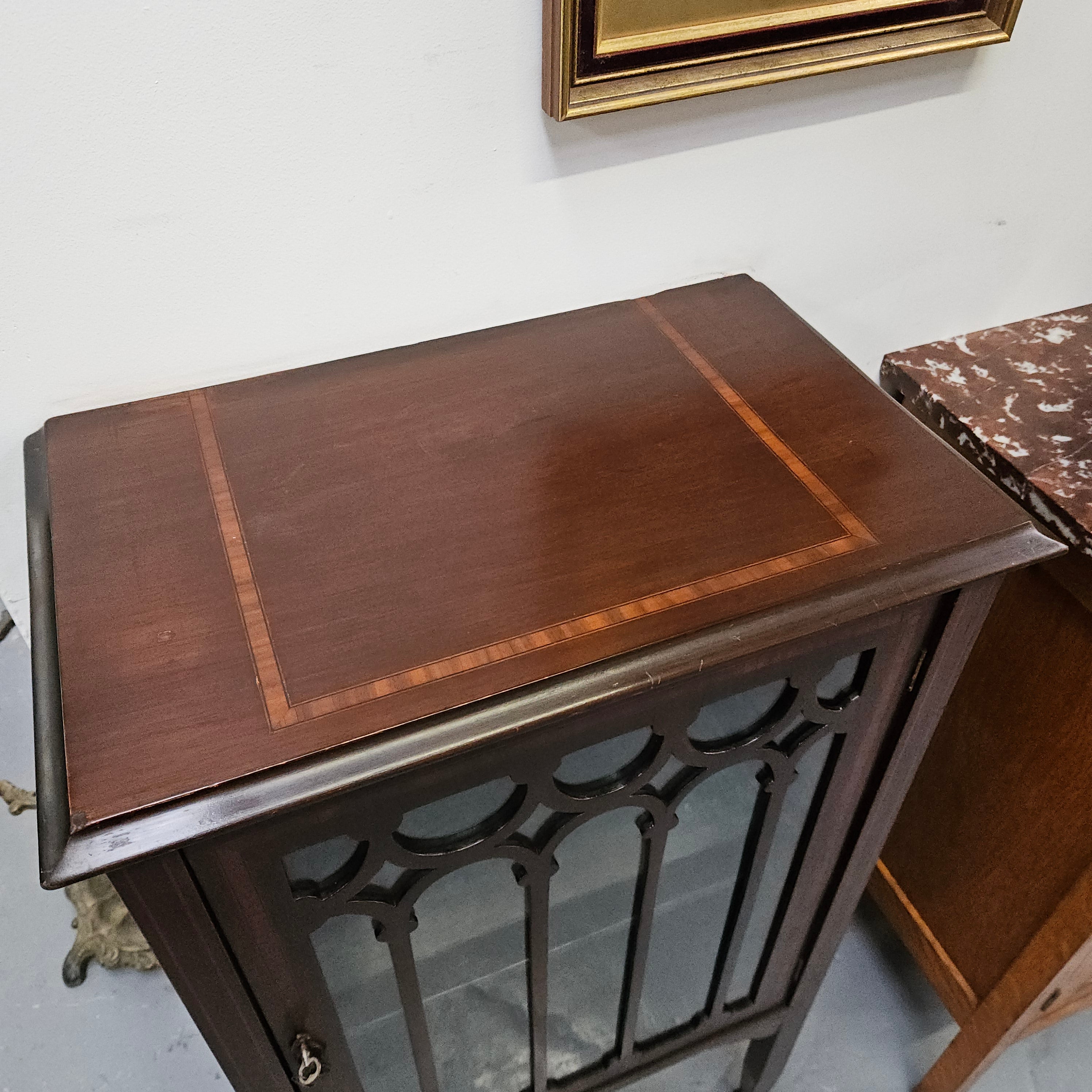 Petite Inlaid Edwardian Display Cabinet | Antique & Vintage | Moonee Ponds Antiques | Australia Wide Delivery